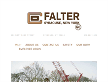 Tablet Screenshot of falterconstruction.com